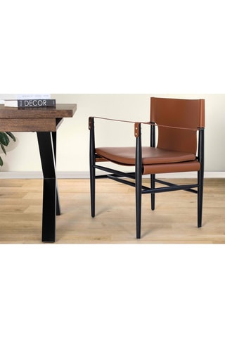 Fauteuil - Marron et noir