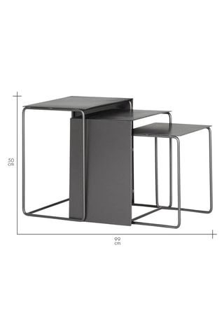 3 tables - 50 x 36 x 40 cm / 46 x 33 x 33 cm / 40 x 30 x 28 cm