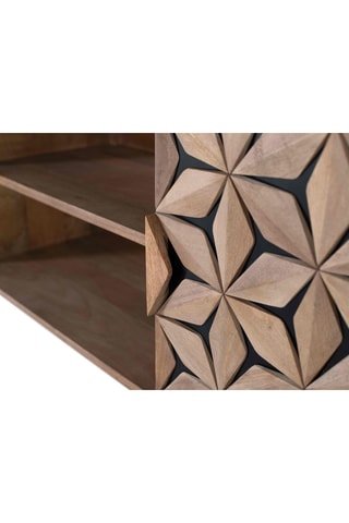 Meuble TV 2 portes en manguier - 147 x 57 x 38 cm