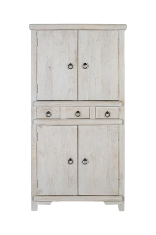 Buffet 4 portes en manguier - 85 x 160 x 40 cm