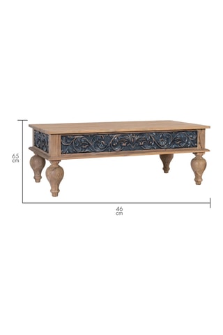 Table basse en teck - 46 x 125 x 65 cm