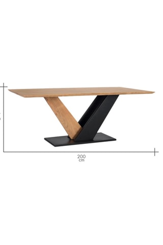 Table en acacia - 200 x 77 x 100 cm