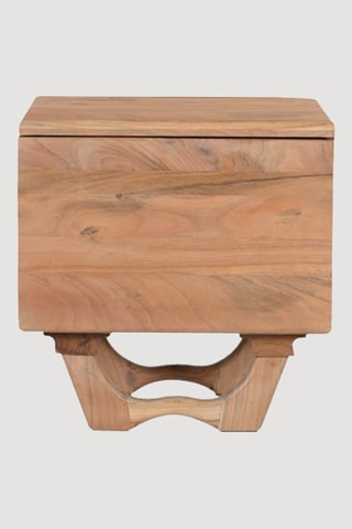 Table de chevet 1 tiroir en acacia - 50 x 40 x 52 cm
