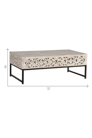 Table basse en manguier - 110 x 60 x 40 cm