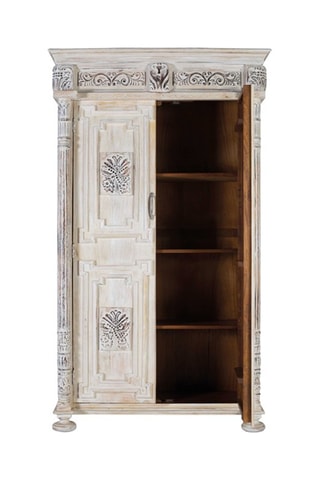 Armoire 2 portes en manguier - 120 x 203 x 50 cm