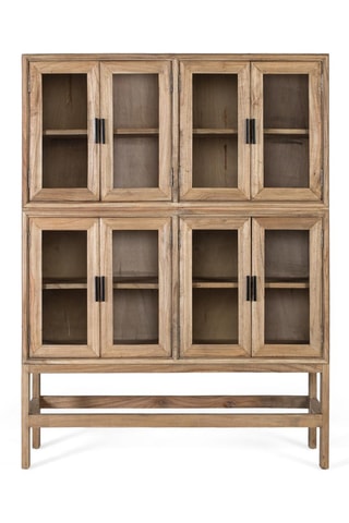 Armoire 8 portes en bois - 120 x 160 x 40 cm