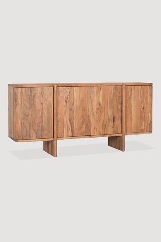 Buffet 4 portes en acacia - 170 x 79 x 40 cm