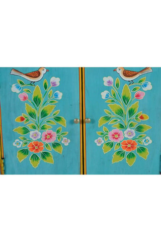Buffet 2 portes en manguier - 65 x 77 x 33 cm