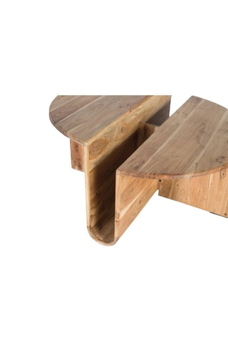 Table basse en acacia - 80 x 42 x 80 cm