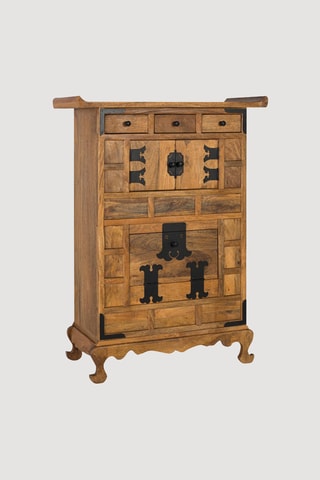 Commode 2 portes en manguier - 91 x 123 x 40 cm