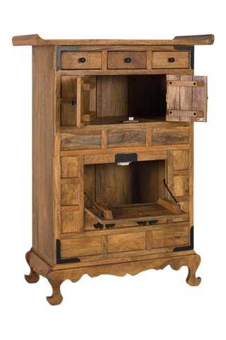 Commode 2 portes en manguier - 91 x 123 x 40 cm