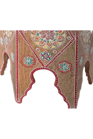 Tabouret en manguier - 32 x 42 x 32 cm