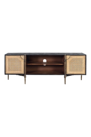 Meuble TV 2 portes en manguier - 150 x 40 x 56 cm