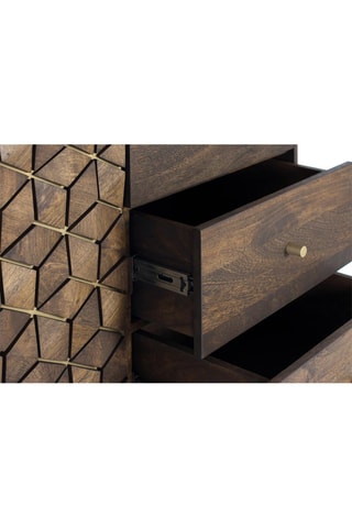 Buffet 2 portes en manguier - 145 x 77 x 40 cm