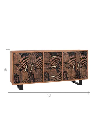 Buffet 4 portes en acacia