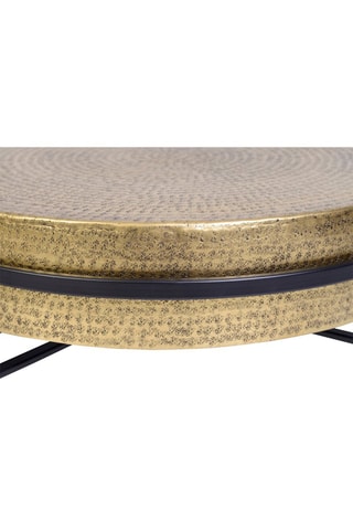 Table basse en bronze - 82 x 82 x 37 cm