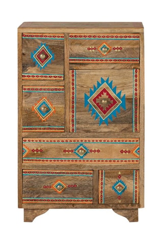 Table de chevet en manguier - 65 x 43 x 29 cm