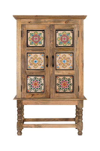Armoire 2 portes en manguier - 82 x 134 x 40 cm