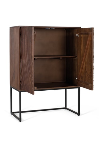 Buffet 2 portes en manguier - 120 x 85 x 45 cm