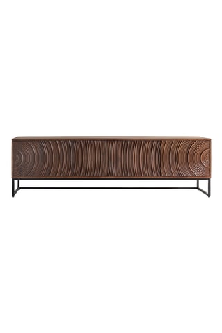 Meuble TV 4 portes en manguier - 50 x 170 x 40 cm