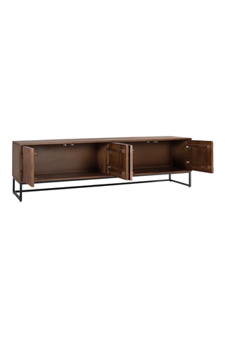 Meuble TV 4 portes en manguier - 50 x 170 x 40 cm