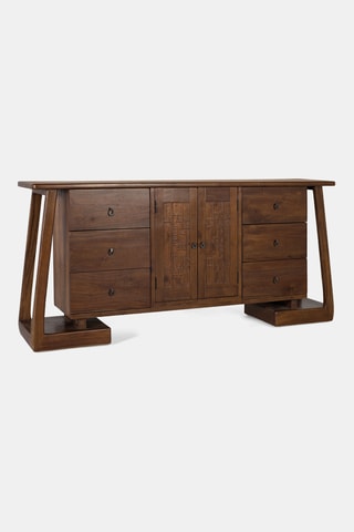 Buffet 2 portes en teck - 180 x 84 x 40 cm