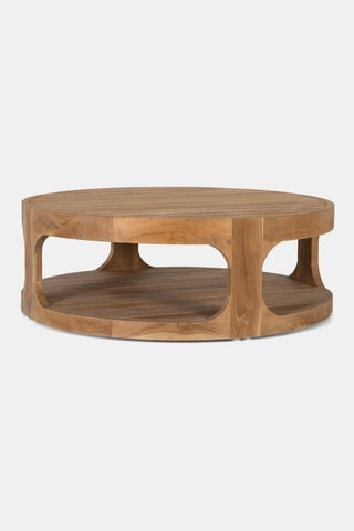 Table basse en teck - 35 x 100 x 100 cm