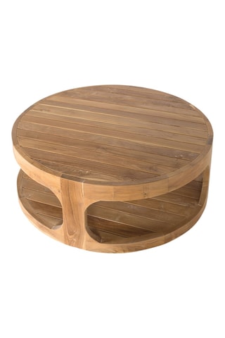Table basse en teck - 35 x 100 x 100 cm