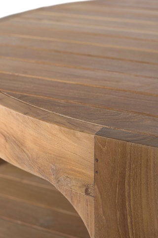Table basse en teck - 35 x 100 x 100 cm