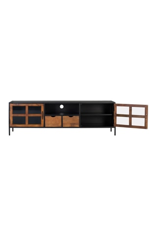 Meuble TV 2 portes et 2 tiroirs en manguier - 180 x 56 x 40 cm