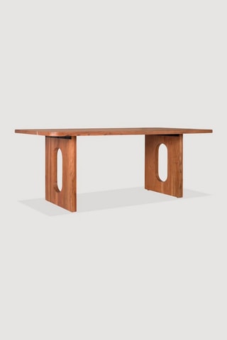Table à manger en acacia - 76 x 200 x 200 cm