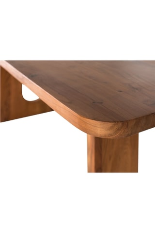 Table à manger en acacia - 76 x 200 x 200 cm