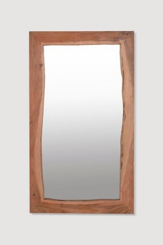Miroir - Naturel - En bois d'acacia - 115 x 65 x 2,5 cm