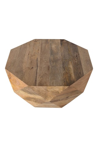 Table basse -  Naturel - En bois de manguier - 37 x 80 x 80 cm