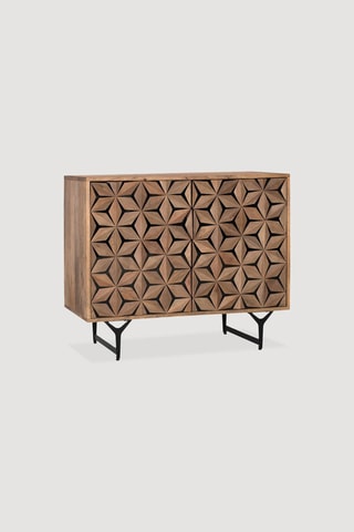 Buffet 9 tiroirs en manguier - 61 x 70 x 30 cm