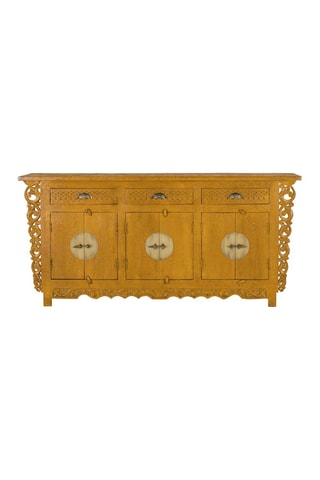 Buffet 6 portes en manguier - 180 x 84 x 40 cm