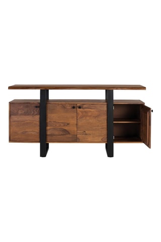 Buffet 4 portes en bois - 175 x 45 x 90 cm