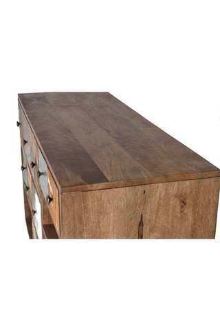 Commode 5 tiroirs en manguier - 110 x 40 x 80 cm