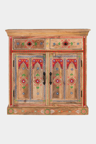 Buffet 2 portes et 2 tiroirs en manguier