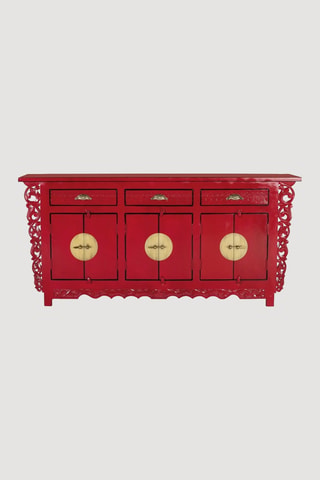 Buffet 6 portes en manguier - 180 x 84 x 40 cm
