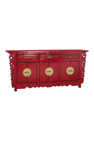 Buffet 6 portes en manguier - 180 x 84 x 40 cm