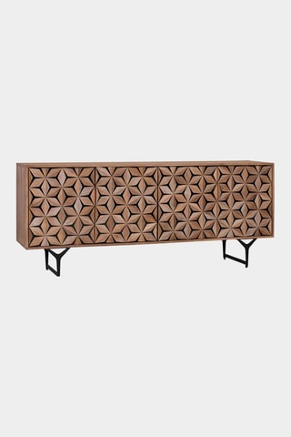 Buffet 4 portes en manguier - 177 x 74 x 40 cm