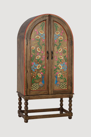 Armoire 2 portes en manguier - 83 x 160 x 40 cm