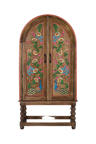 Armoire 2 portes en manguier - 83 x 160 x 40 cm
