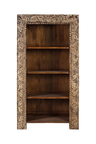 Bibliothèque en manguier - 98 x 183 x 43 cm