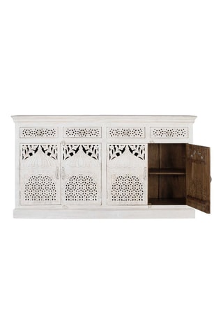 Buffet 4 portes en manguier - 180 x 90 x 40 cm