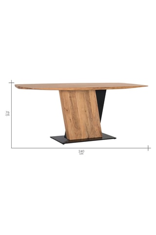 Table en acacia - 240 x 76 x 100 cm