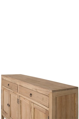 Buffet 4 portes en bois de mindi - 140 x 82 x 40 cm