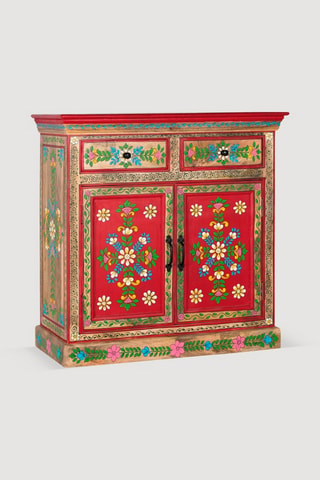 Buffet 2 portes en manguier - 90 x 90 x 38 cm