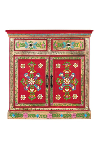 Buffet 2 portes en manguier - 90 x 90 x 38 cm